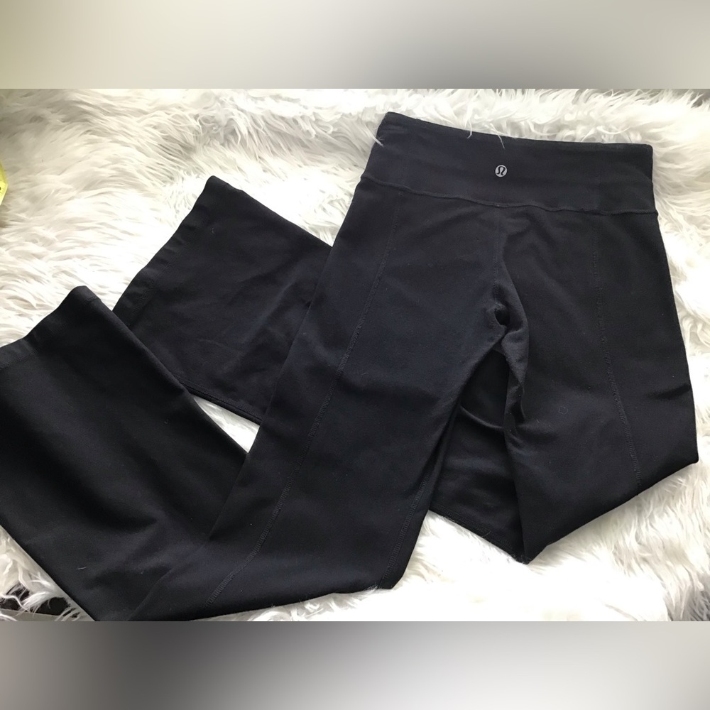 Lululemon Reversible Groove Pants Size 4 32” Black - Picture 9 of 13
